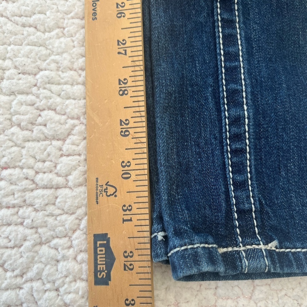Miss Me Blue Skinny Jeans with Contrast Stitching NWOT Size 28 Women's Skinny - Picture 13 of 13